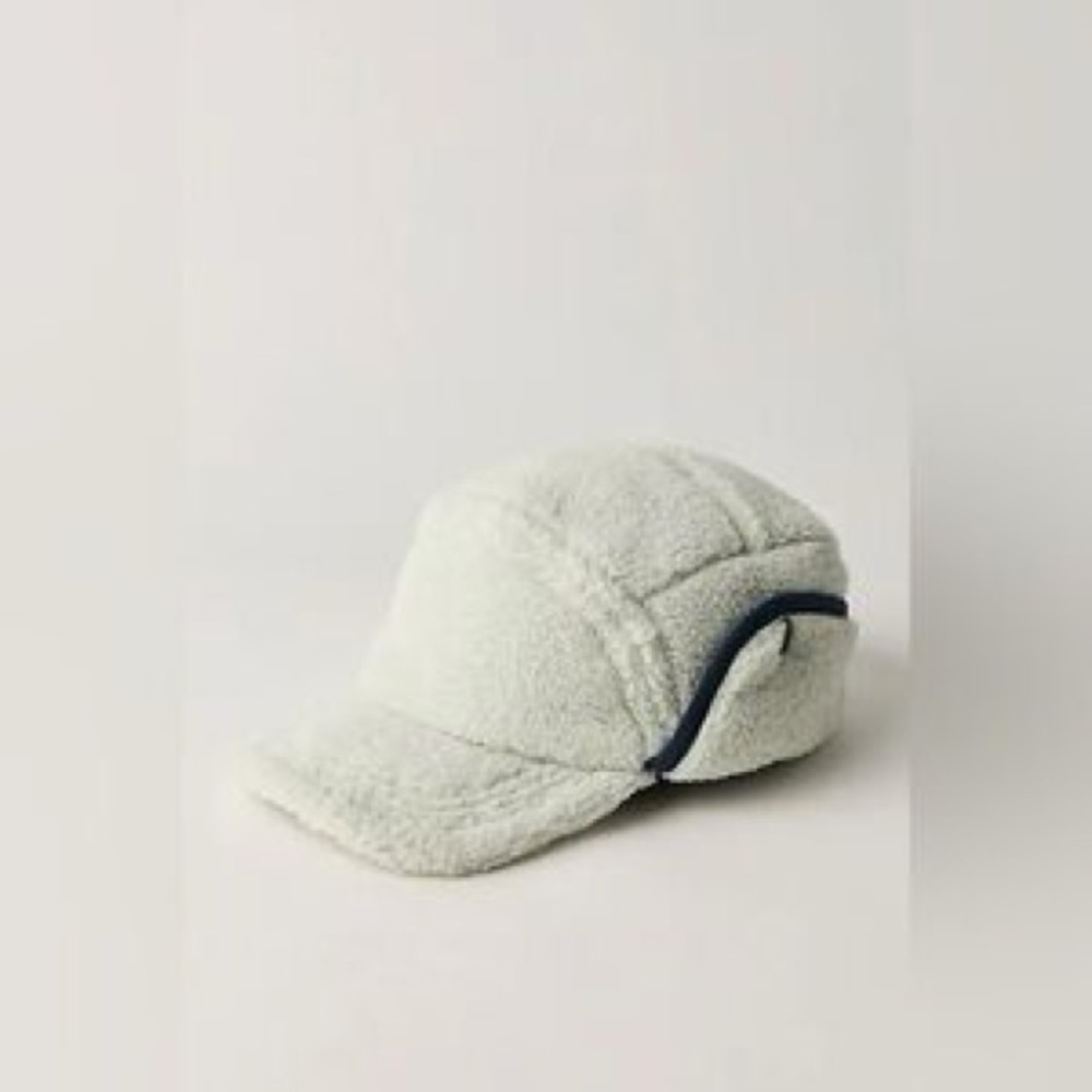 Free People Windchill Fleece Cap with Navy Trim New